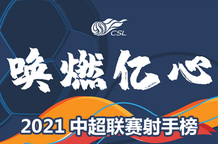 中超2021赛季射手榜 2021中超球员进球排行榜