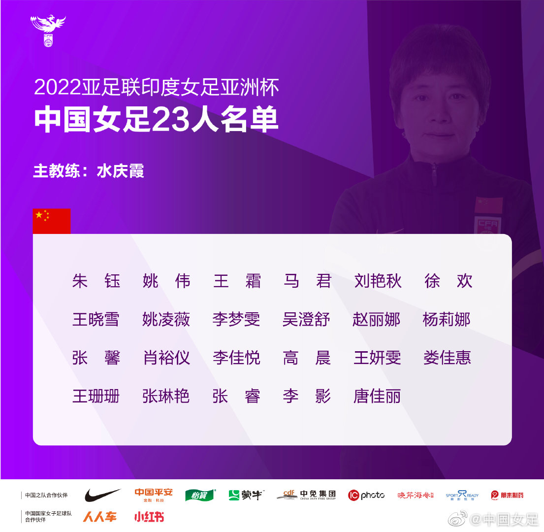 中国女足2022亚洲杯都有谁：王霜领衔、李影、赵丽娜等老将回归