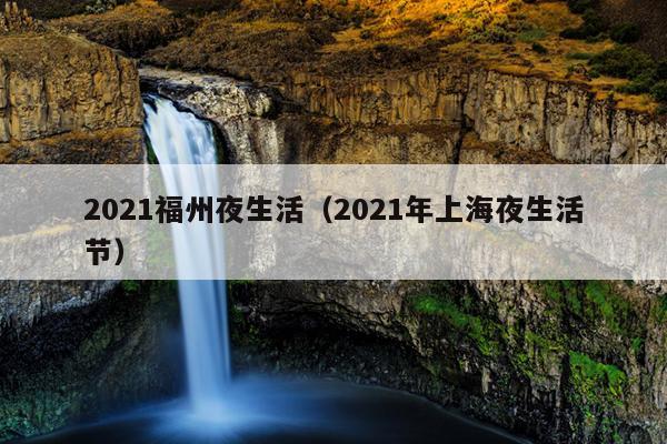 2021福州夜生活（2021年上海夜生活节）